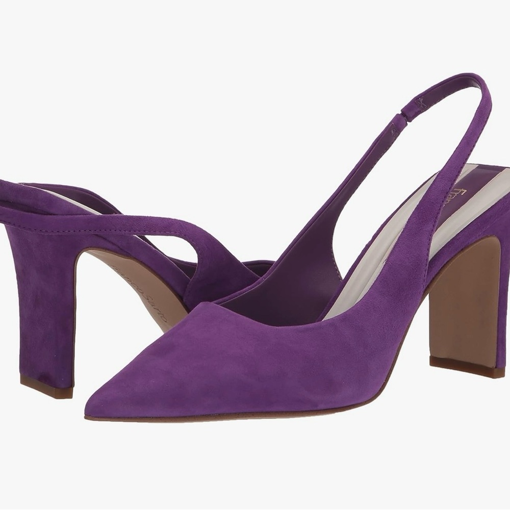 Elegant Purple Slingback Heels